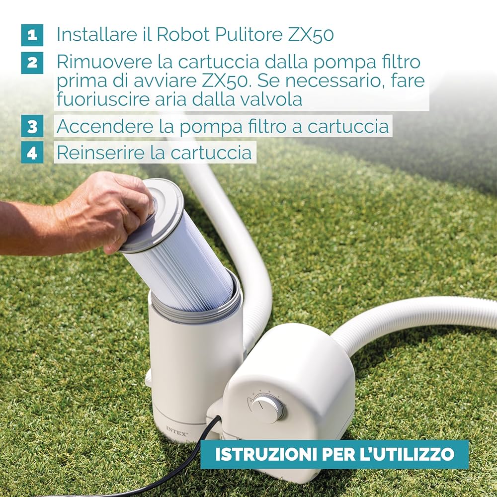 Intex 28007EX Robot odkurzacz tło zx50 biały/niebieski